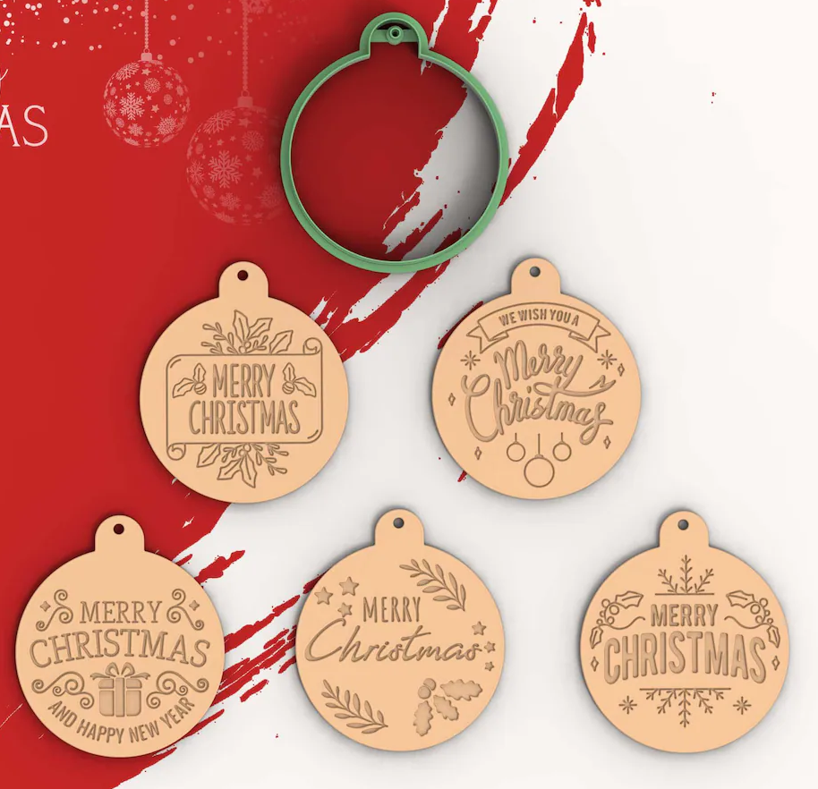 Christmas Ornaments Stamp & cutter