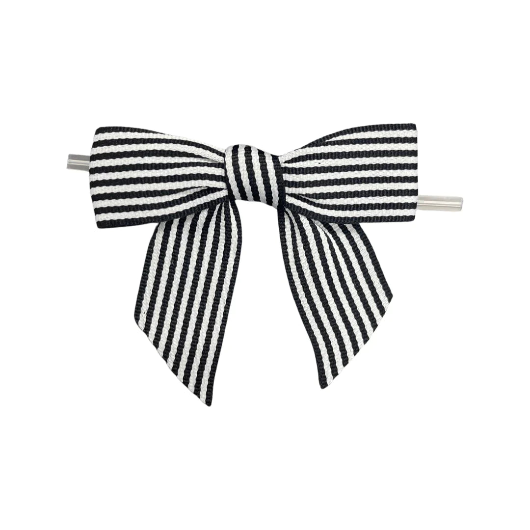 Black and White Skinny Stripes on a Wire