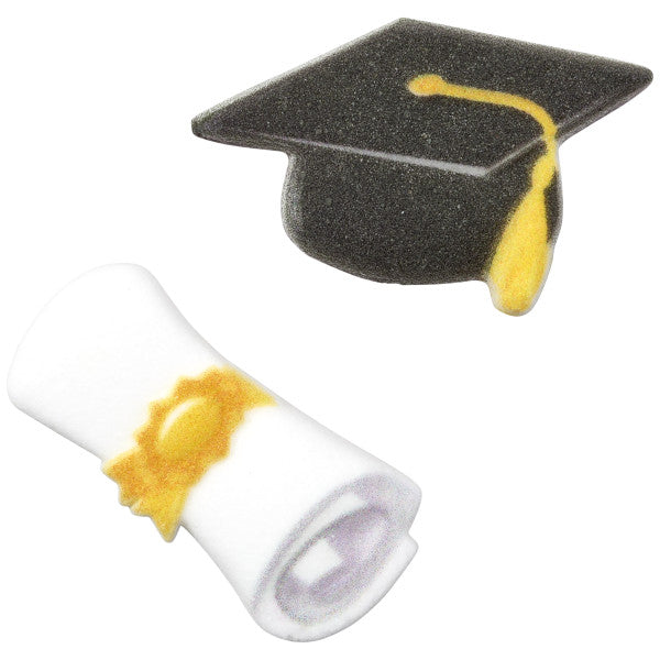 Graduation Cap & Scroll icings