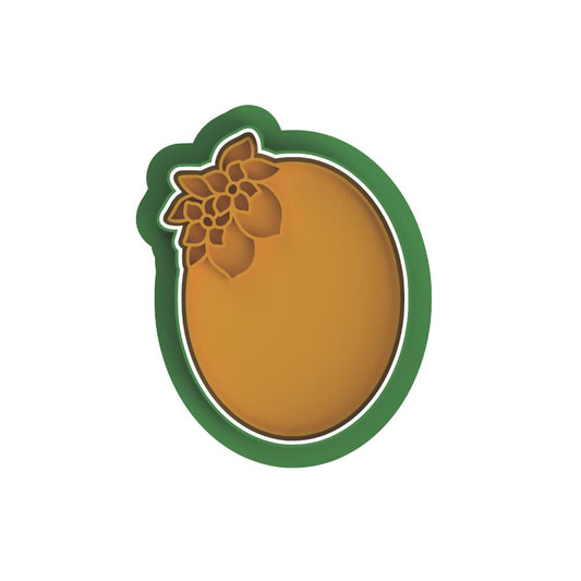 Oval Lemon Plaque Cutter/Stamp