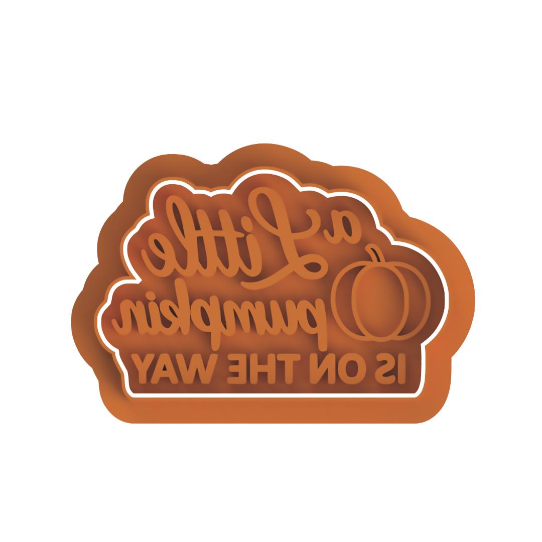 A little Pumpkin is on the way  Stamp & cutter