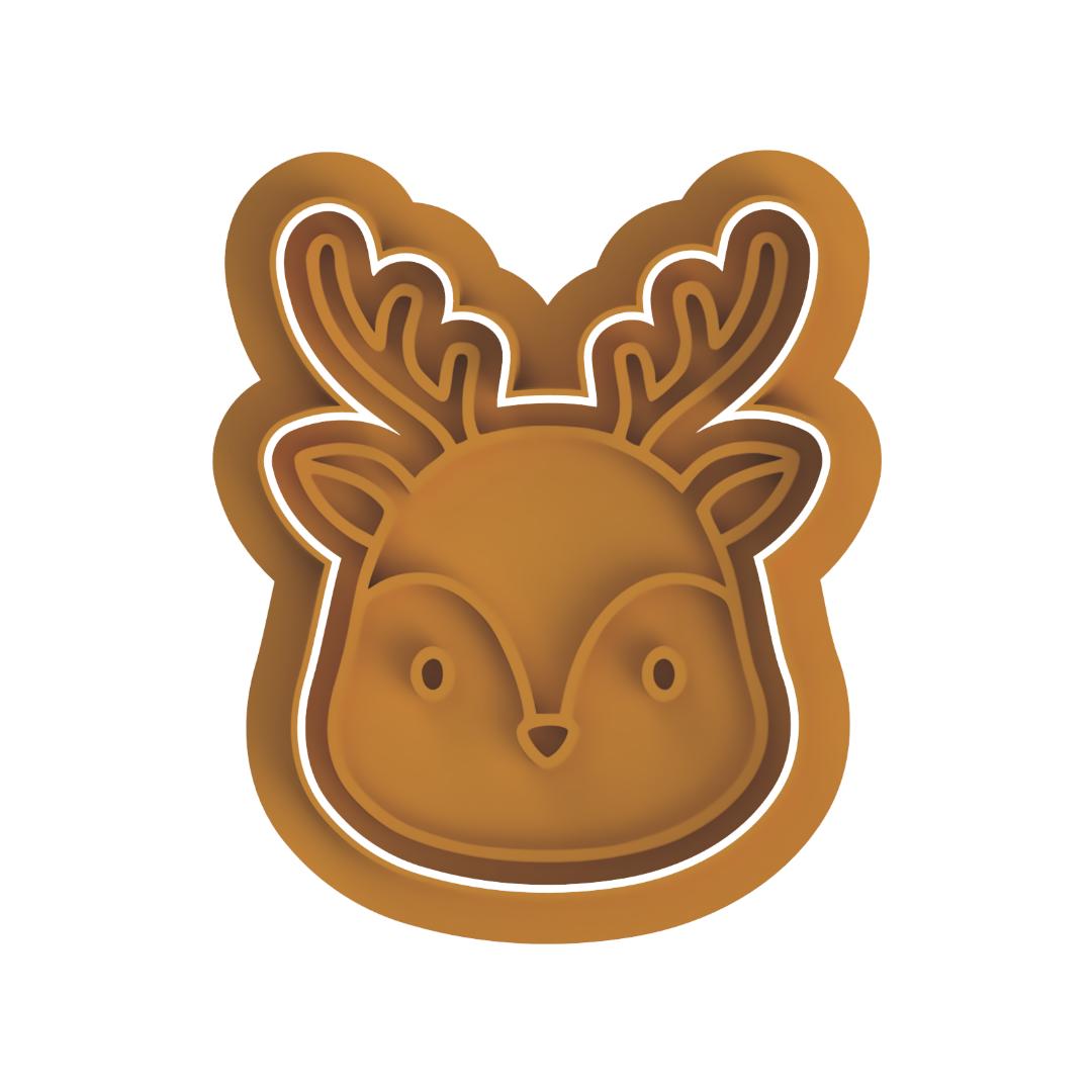 Deer animal head  Cutter & Stamp
