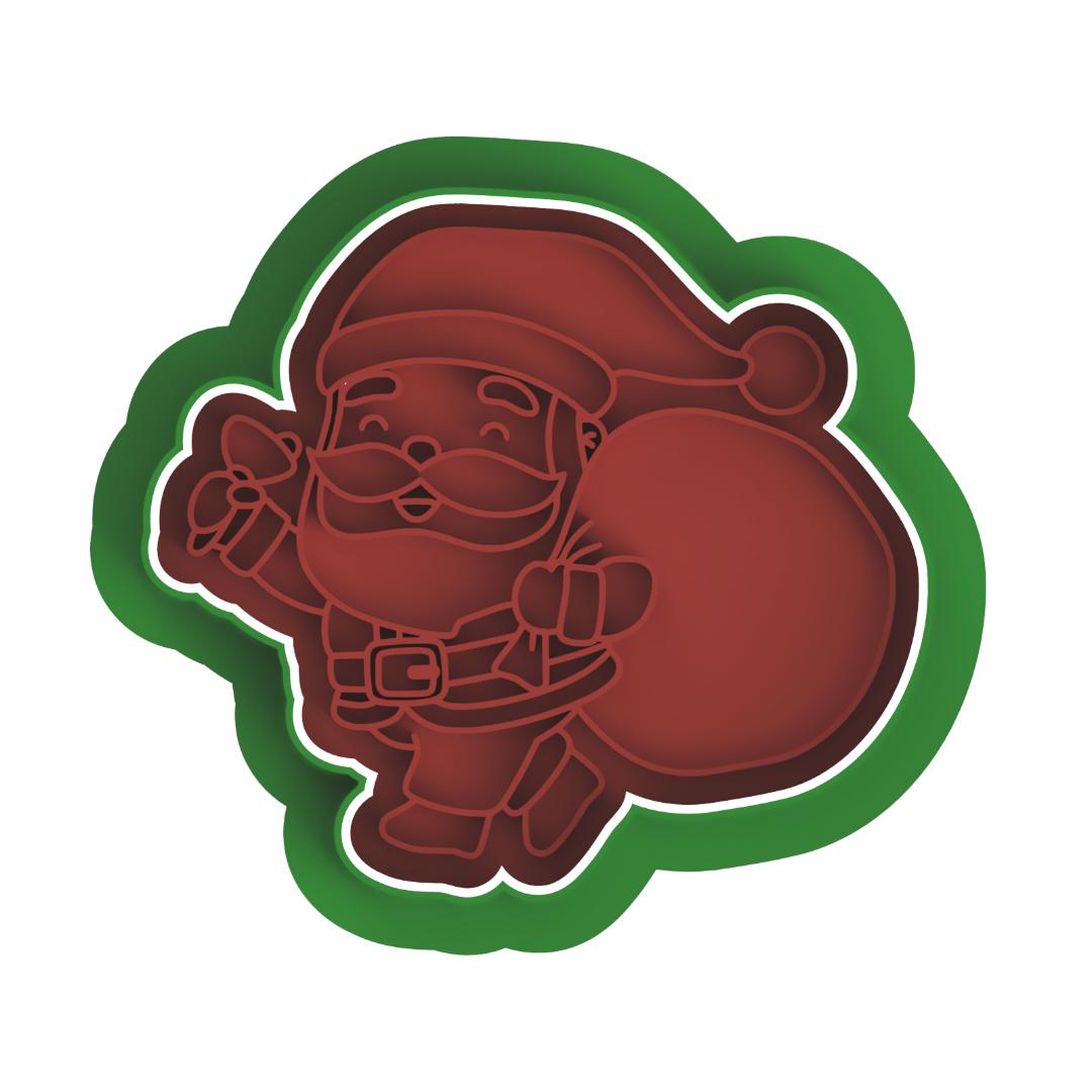 Santa With Gift Sac Cutter/Embosser