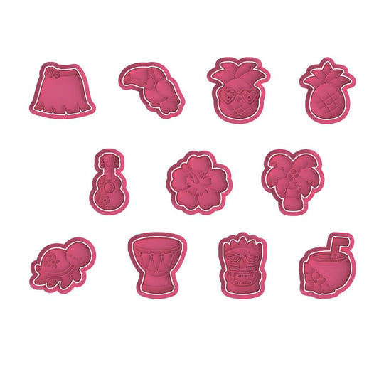 Hawaiian Theme Set Cutter/Stamp