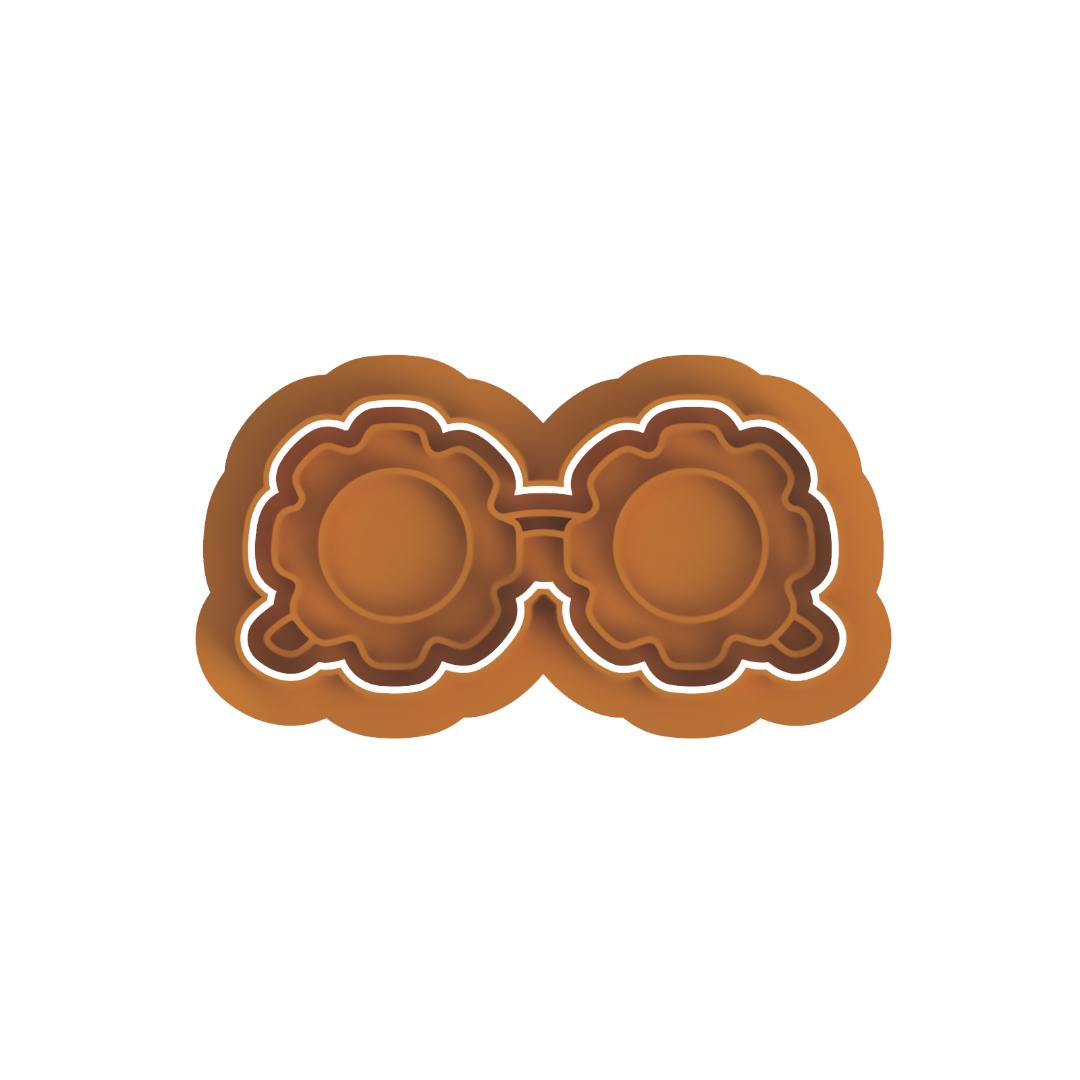 Groovy Glasses #2 Cutter/Stamp