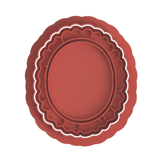 Oval Ribbon Style Cutter/Stamp