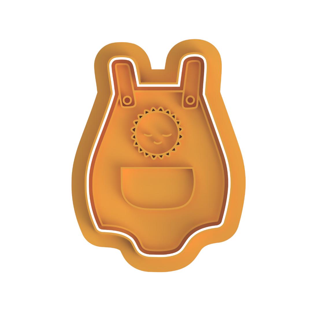 Baby onesie with sun Stamp/Cutter