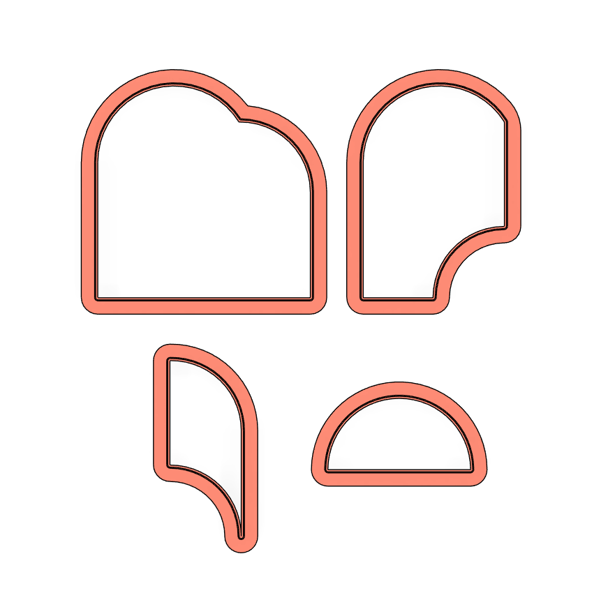 4 Piece Arch Frame Stamp/Cutter