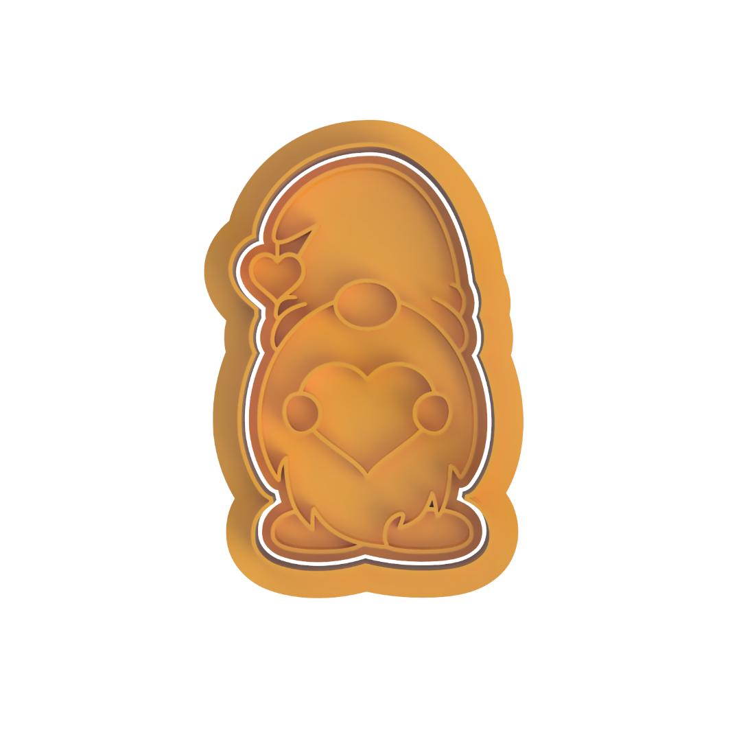 Gnome with heart Cutter/Stamp