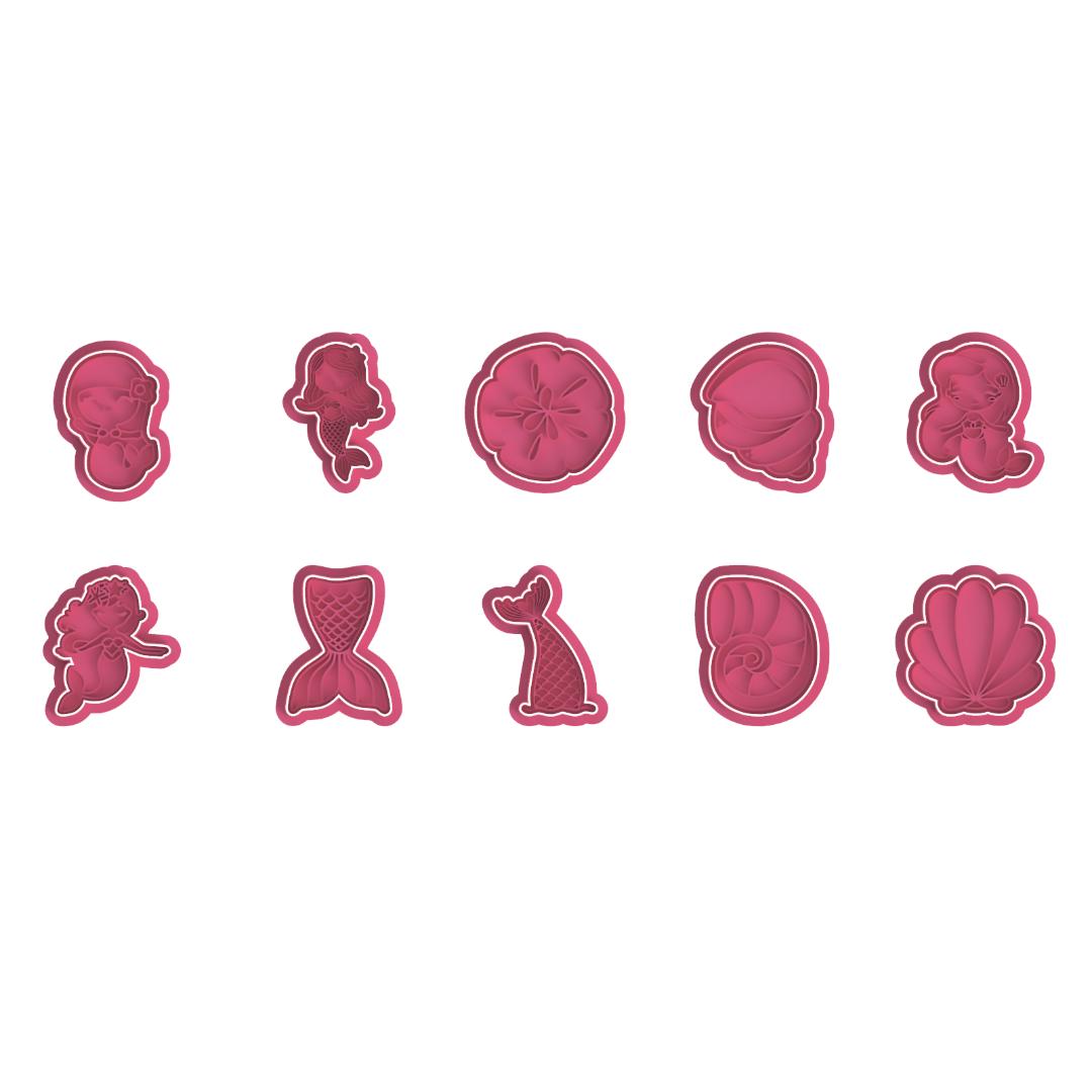 Mermaid Collection Cutter/Stamp