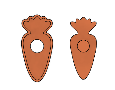 Carrot cakepop mold