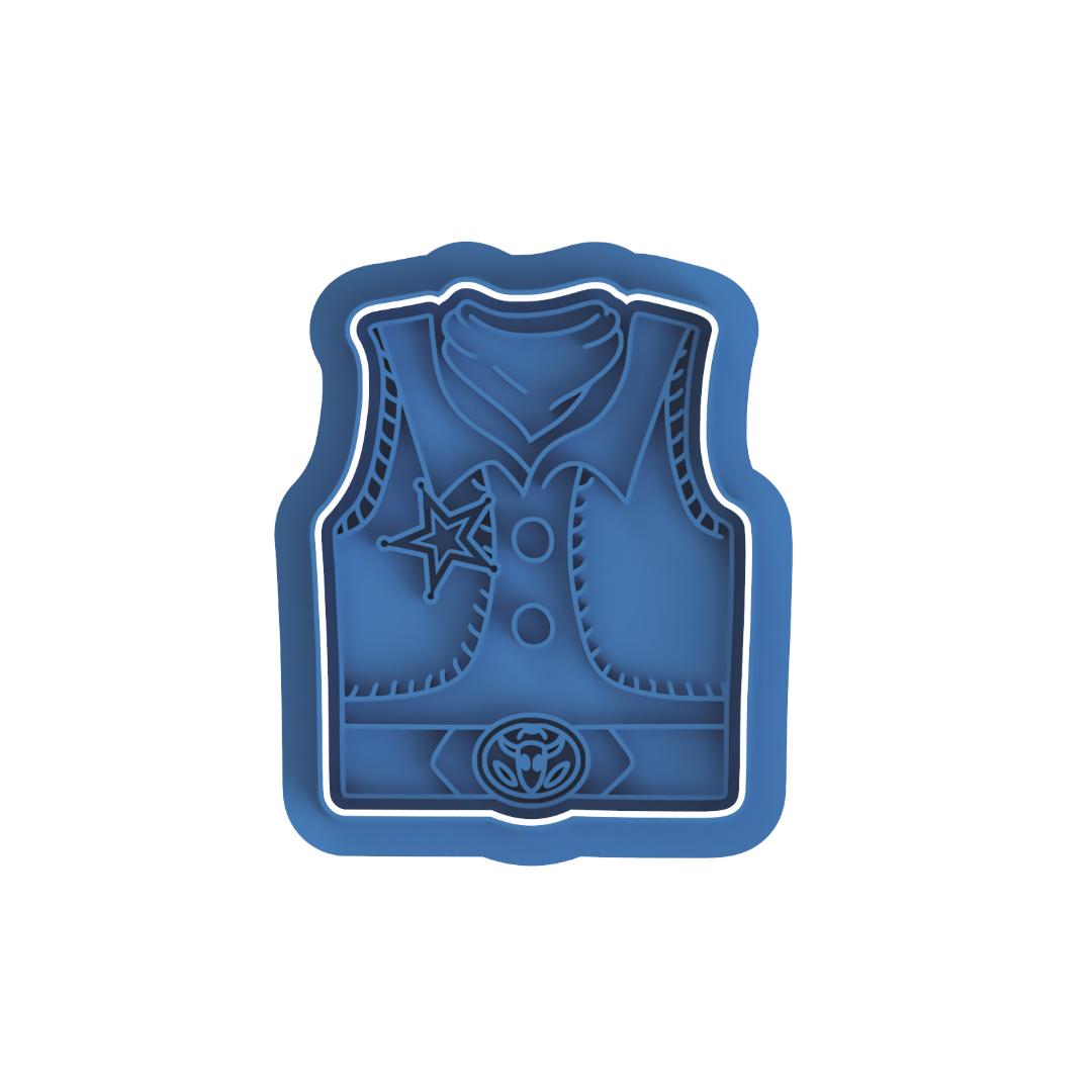Cowboy Vest #1 Cutter/Stamp