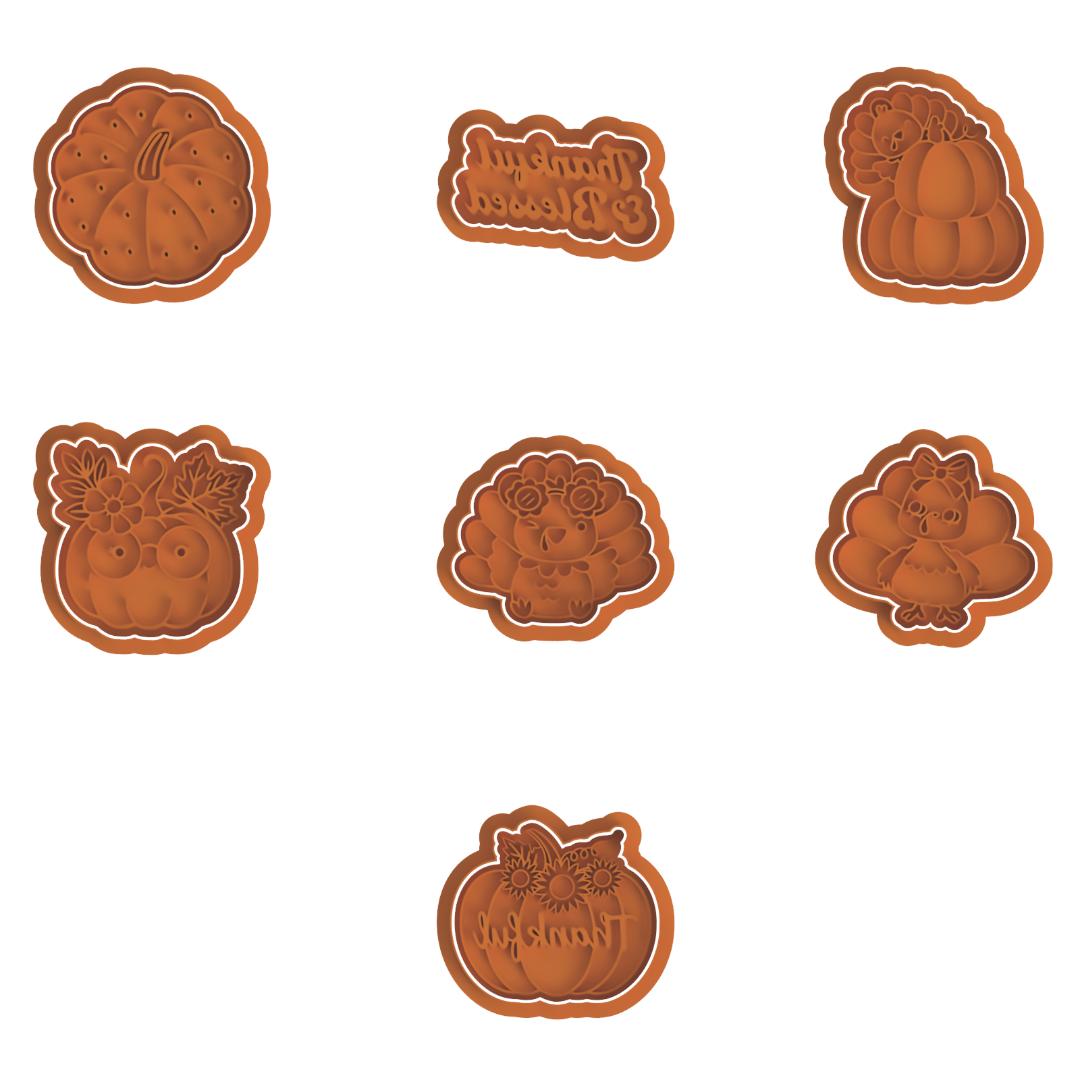 Thanksgiving set 1 Stamp & cutter