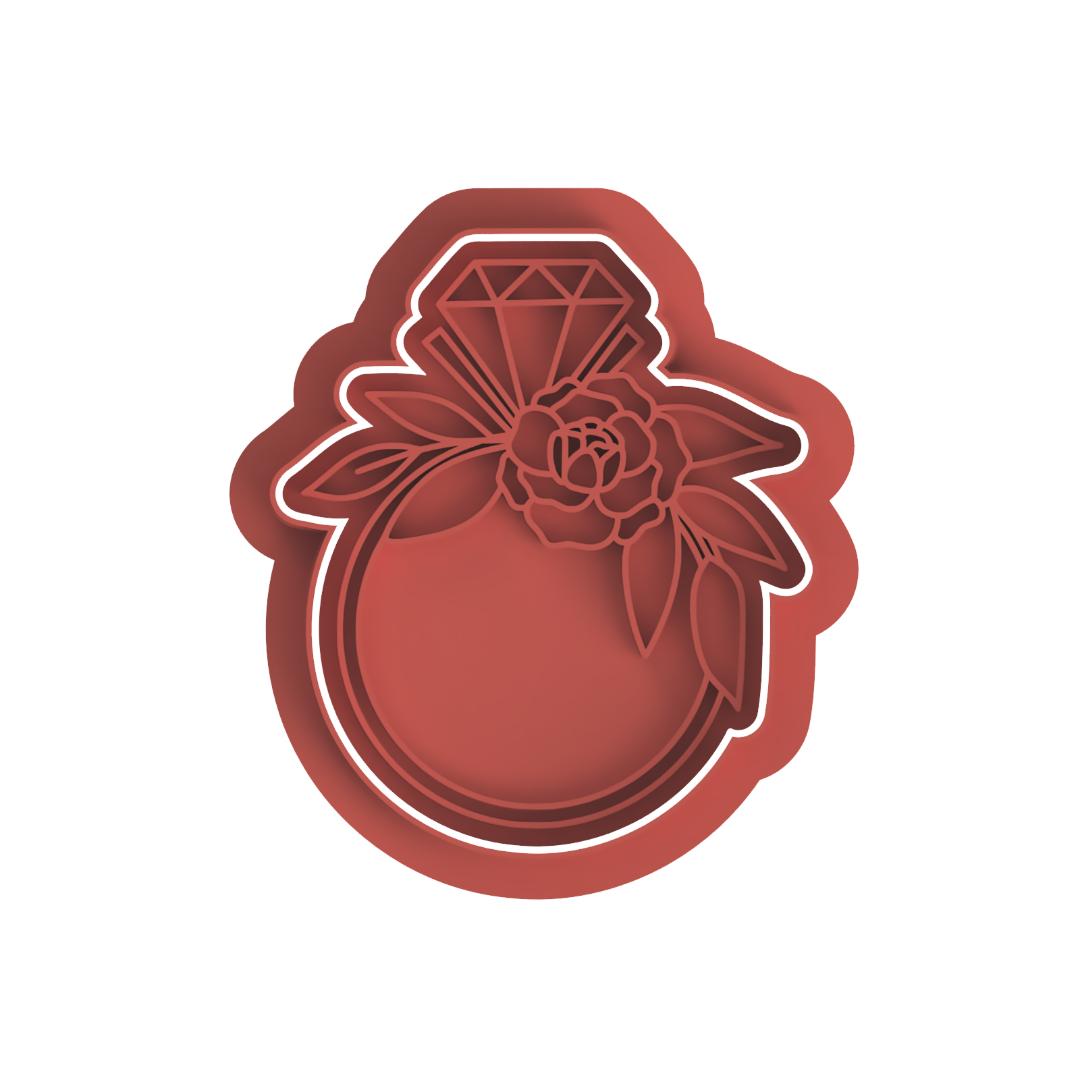 Engagement Ring with Flowers Cutter/Embosser