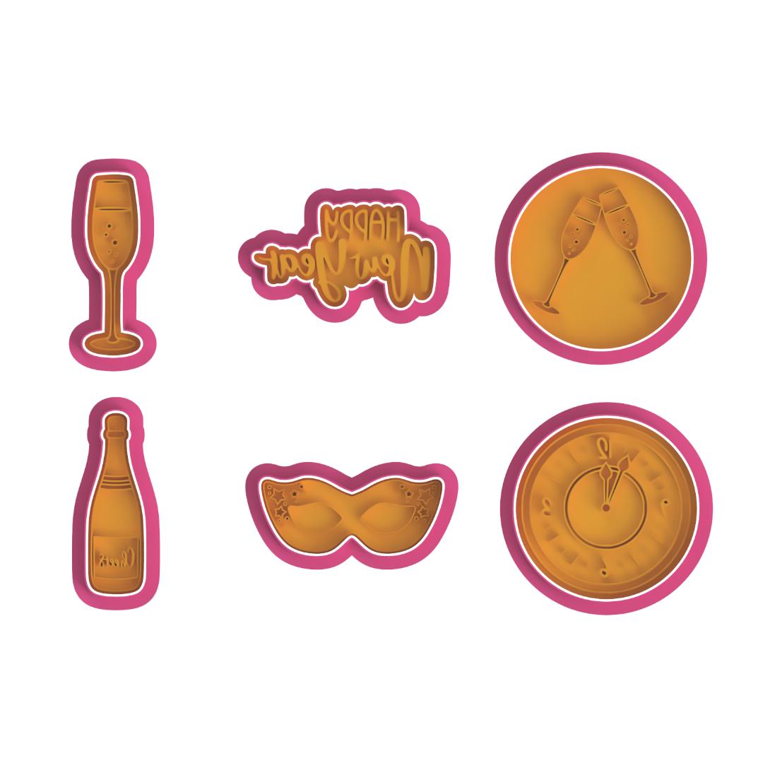 New Year's Cutter/Embosser Set
