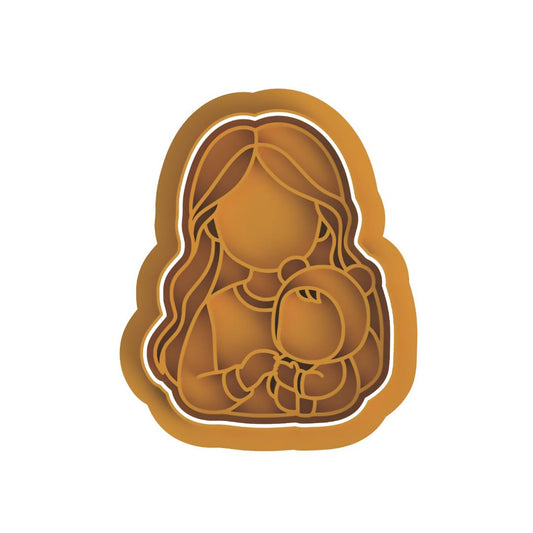 Mother and Baby faceless Cutter & Stamp