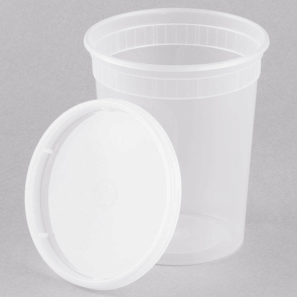 32 Oz Clear Deli Container W/Lid Combo