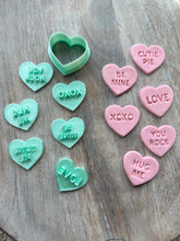 Load image into Gallery viewer, 1&quot; Conversation hearts set Stamp/Cutter
