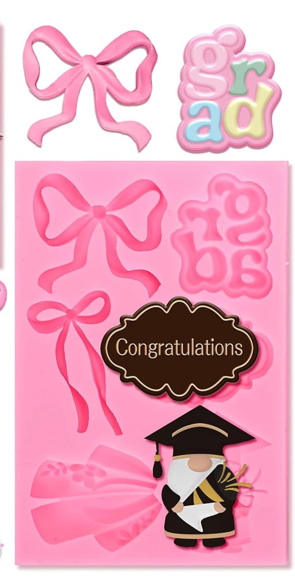 Graduation / Bows Silicone molds