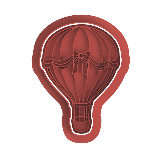 Hot Air Balloon with Bow Cutter/embosser