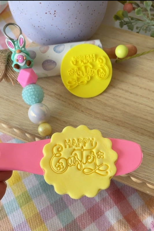 Happy Easter Round stamp #2