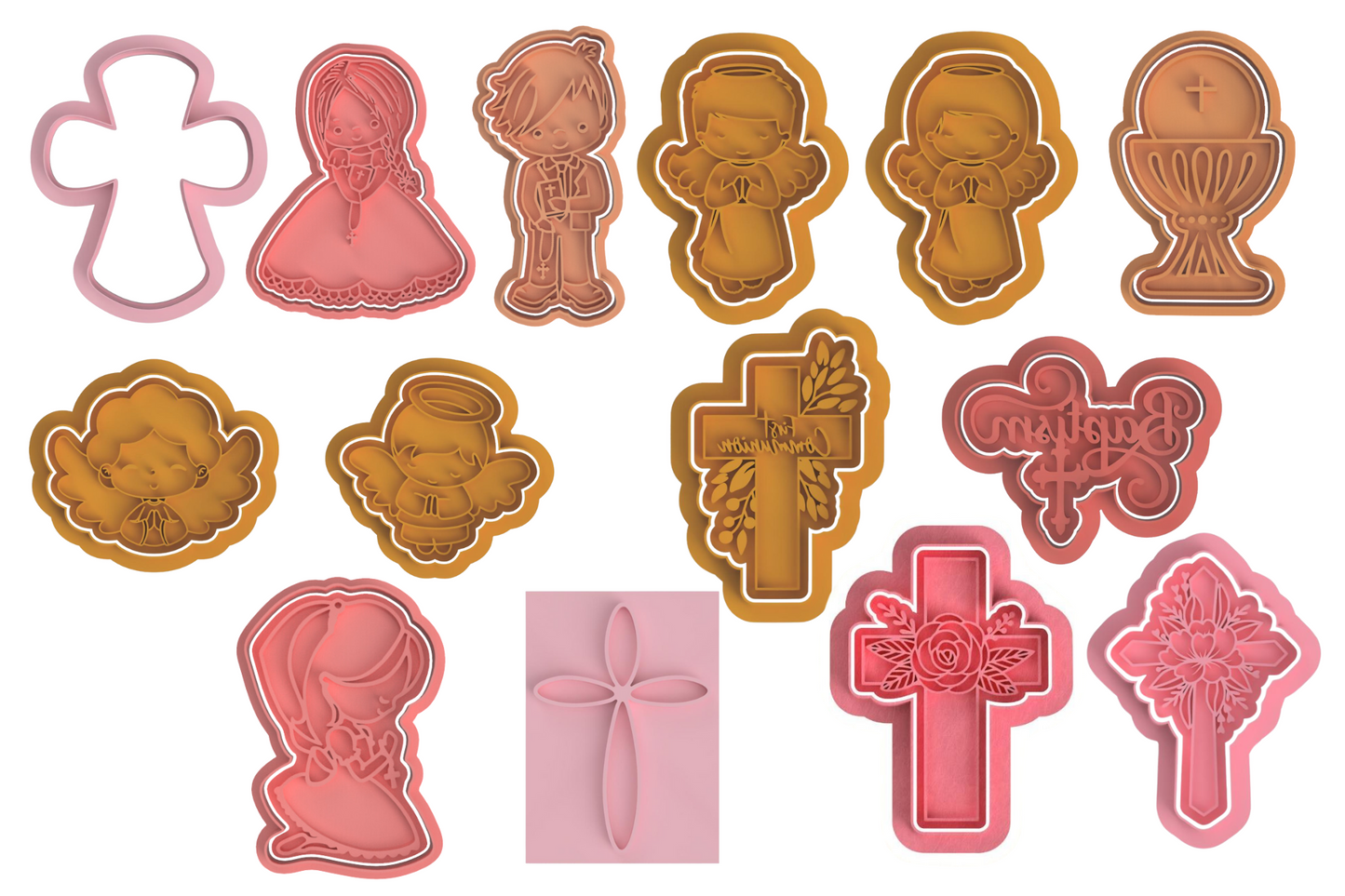 Baptism/First Communion Embossers/Cutters set #1