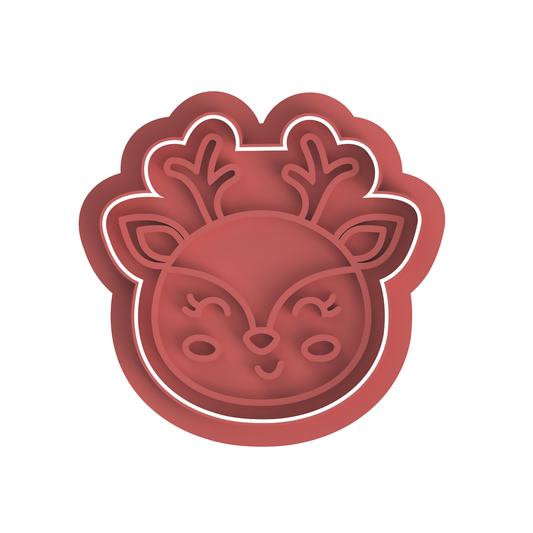 Deer Face Cutter Stamp