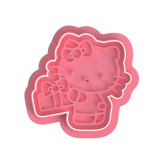 Birthday kitty #`1 cutter/Stamp