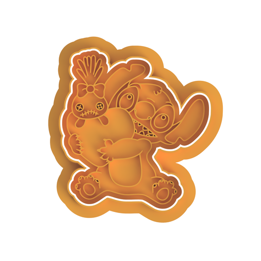 Stitch with Scrump Stamp and cutter