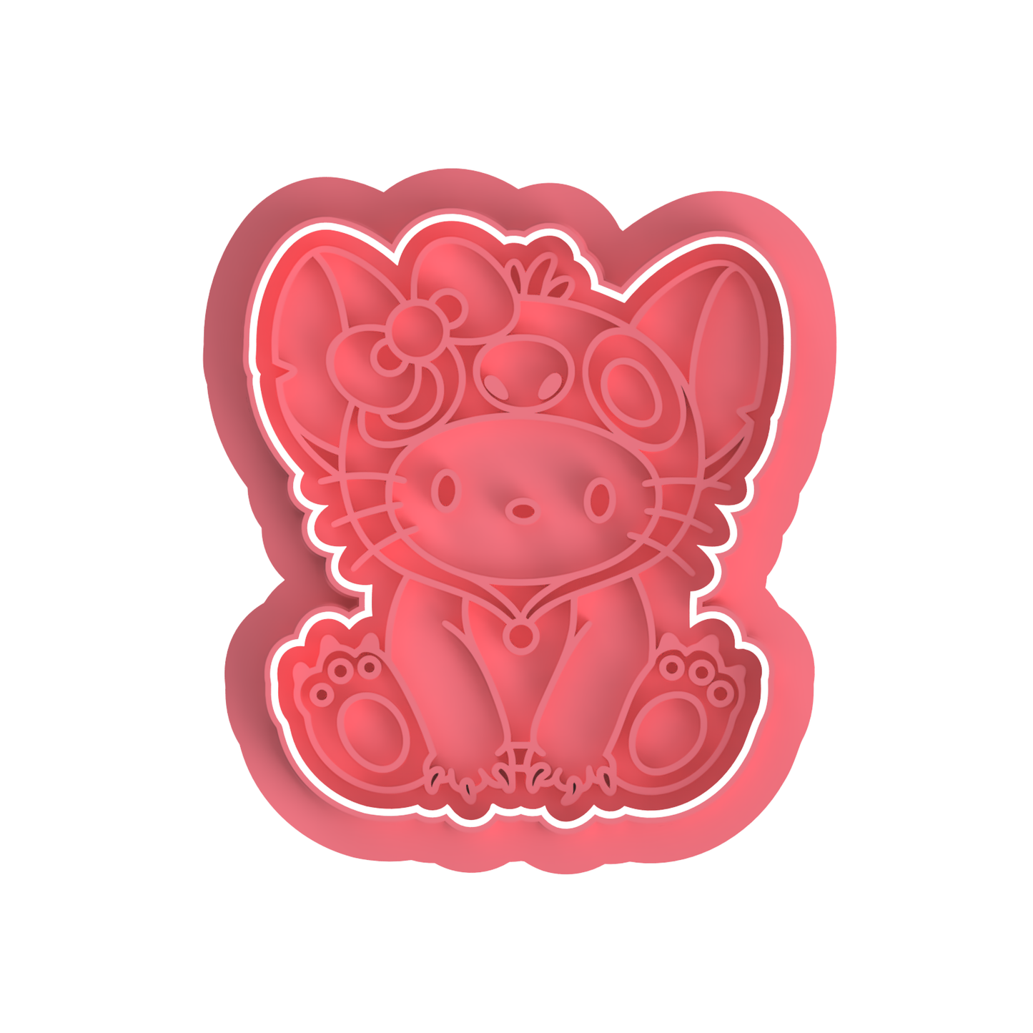 Stitch kitty Stamp and cutter
