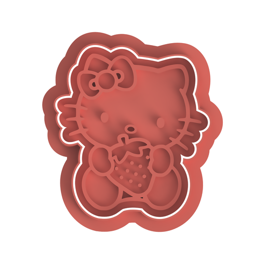 Strawberry kitty full body cutter/Embosser
