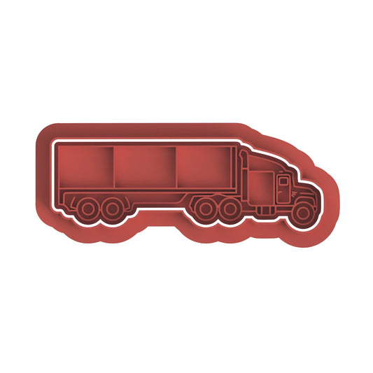 Trailer truck stamp/cutter