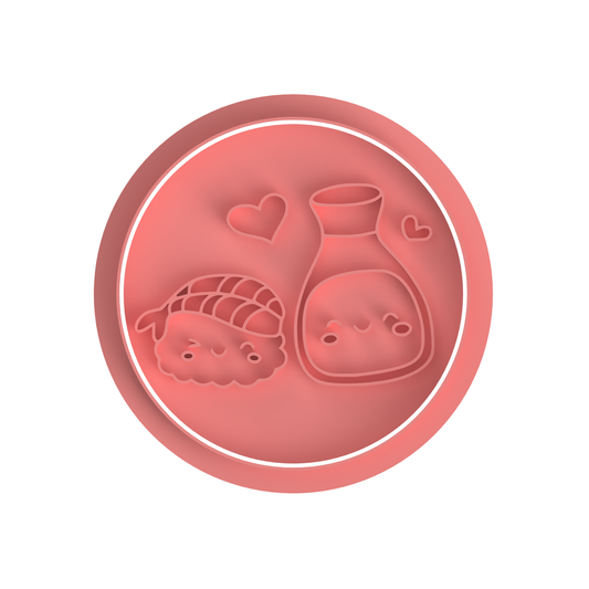 We go together like... sushi and Soy sauce stamp