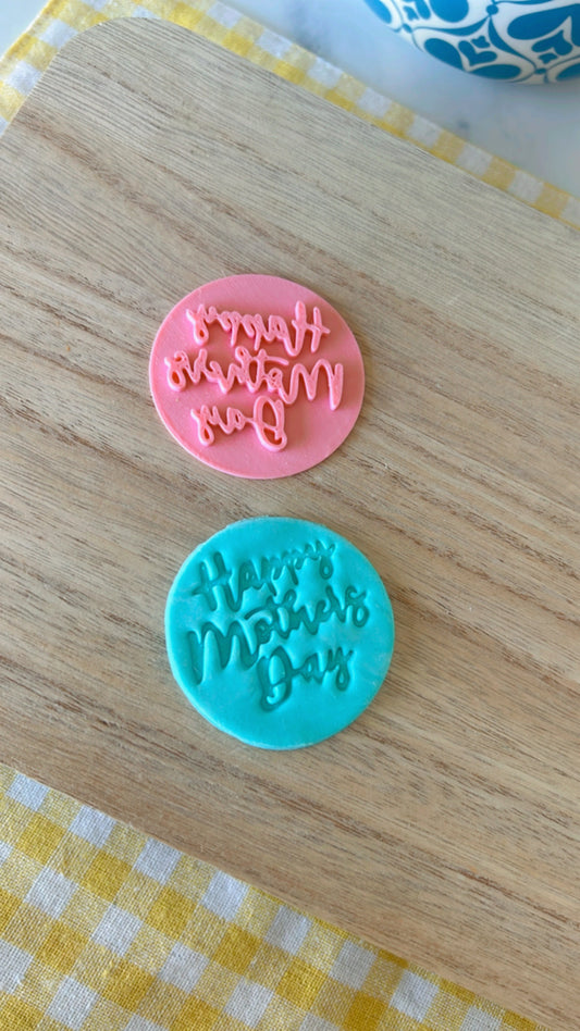 Happy mother's Day Round  stamp #1