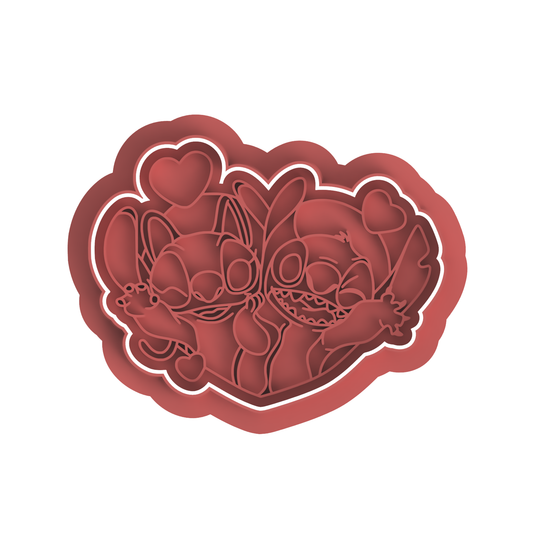 Stitch and angel #2  Stamp and cutter