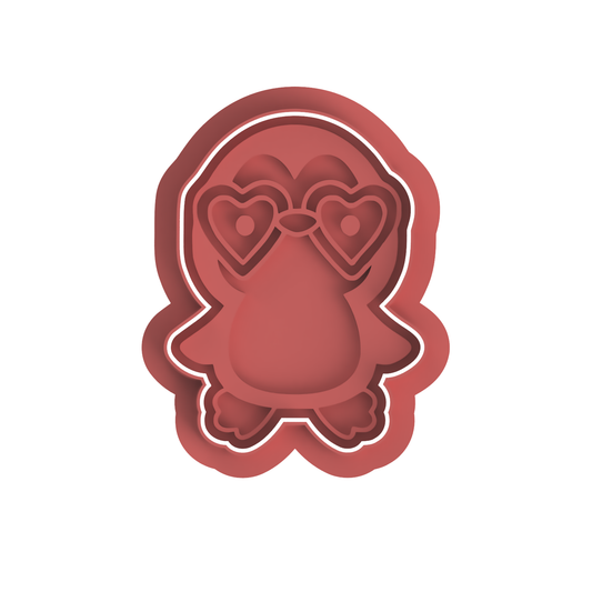 Valentines Penguin cutter and stamp