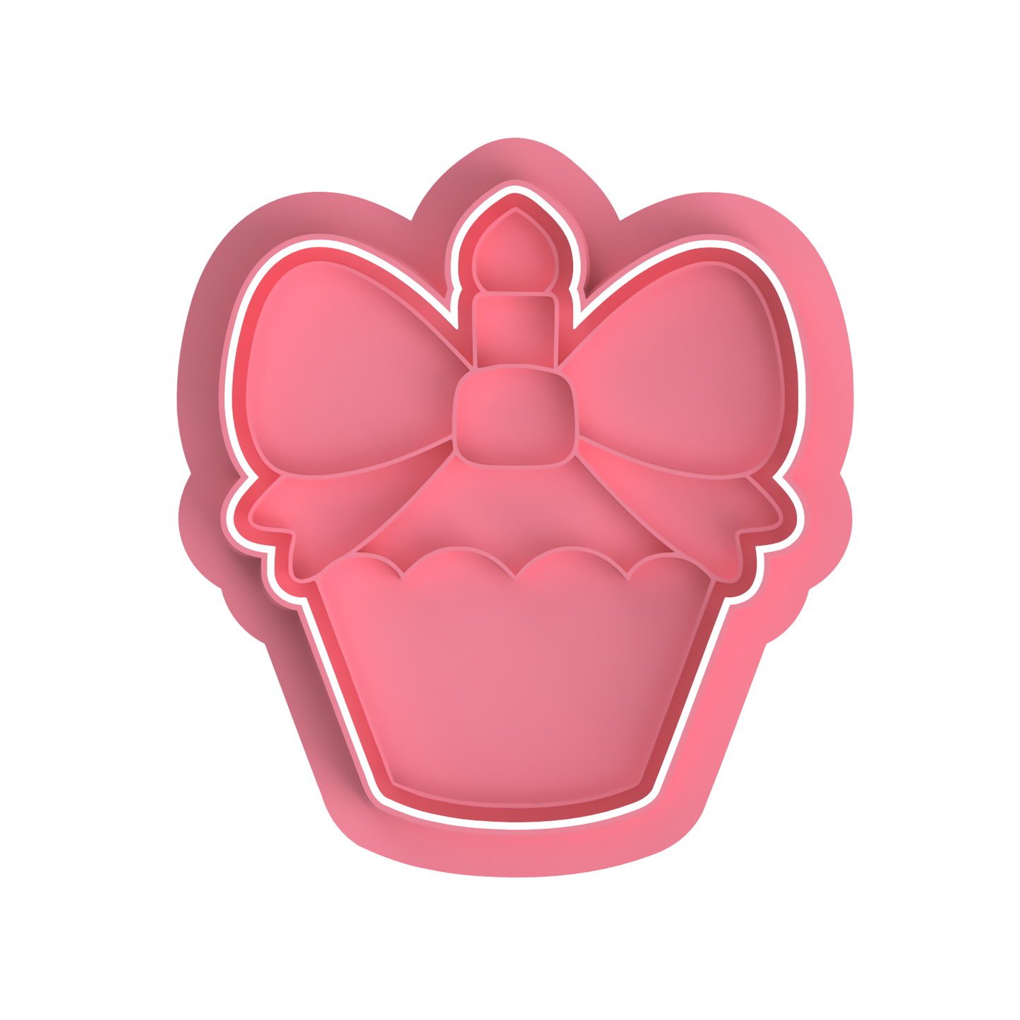 Cupcake with candle Cutter/Embosser