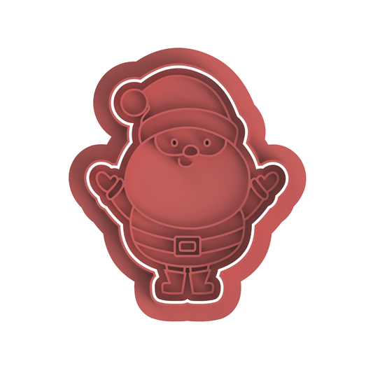 Cute Santa Cutter Stamp