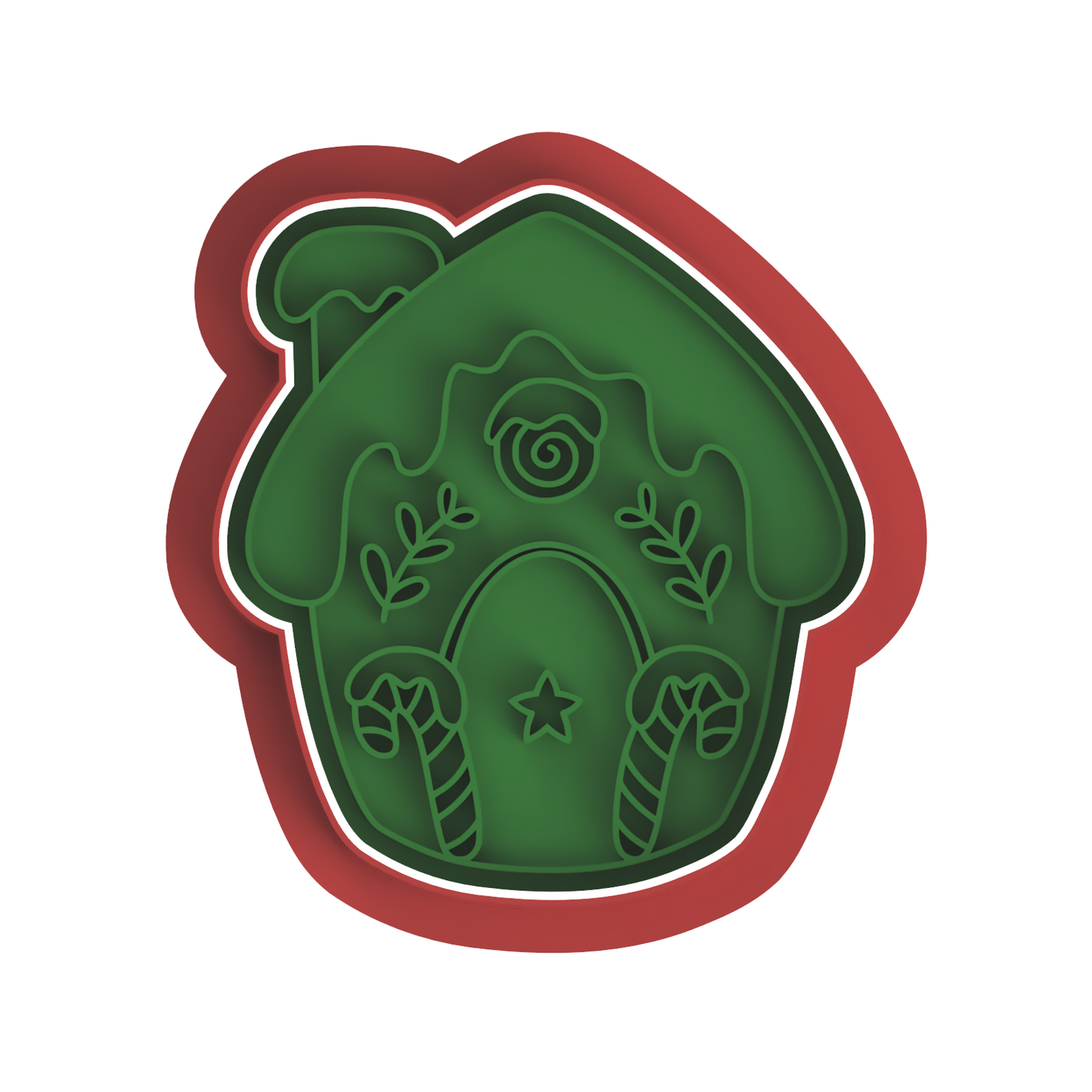Gingerbread House #3 Cutter Stamp