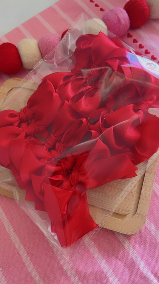 Red Satin Bows