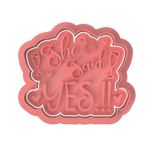 She Said Yes Cutter/Stamp
