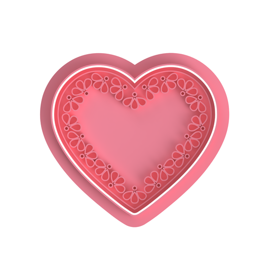 Heart barro style Cutter/Embosser