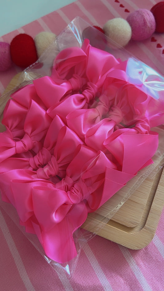 Hot pink Satin Bows