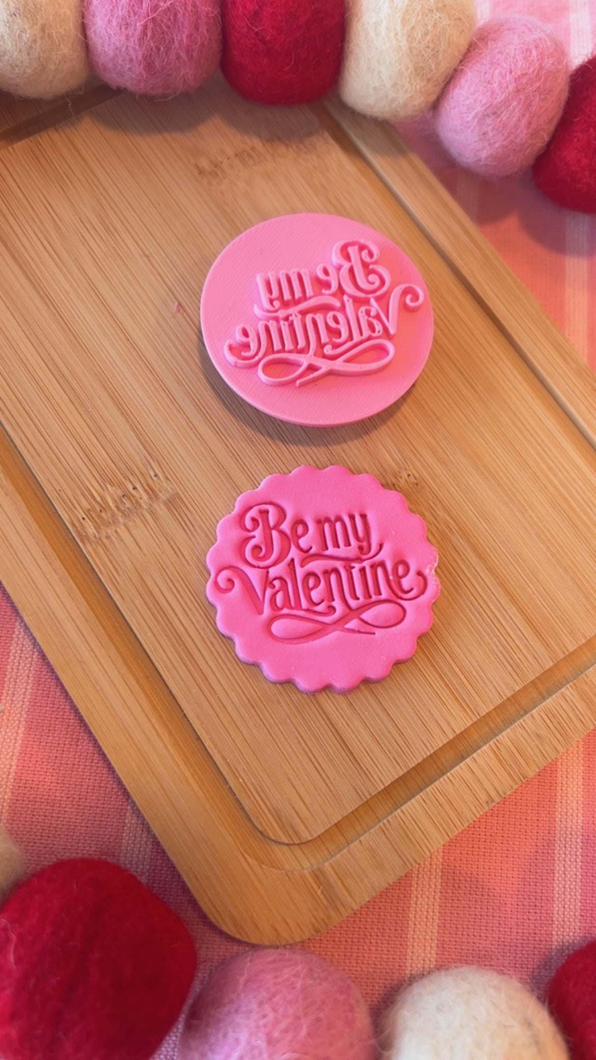 Be Mine Round Stamp