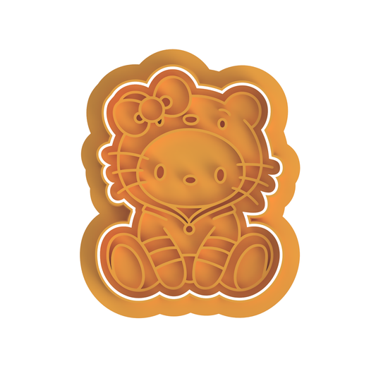 Pooh kitty Stamp and cutter