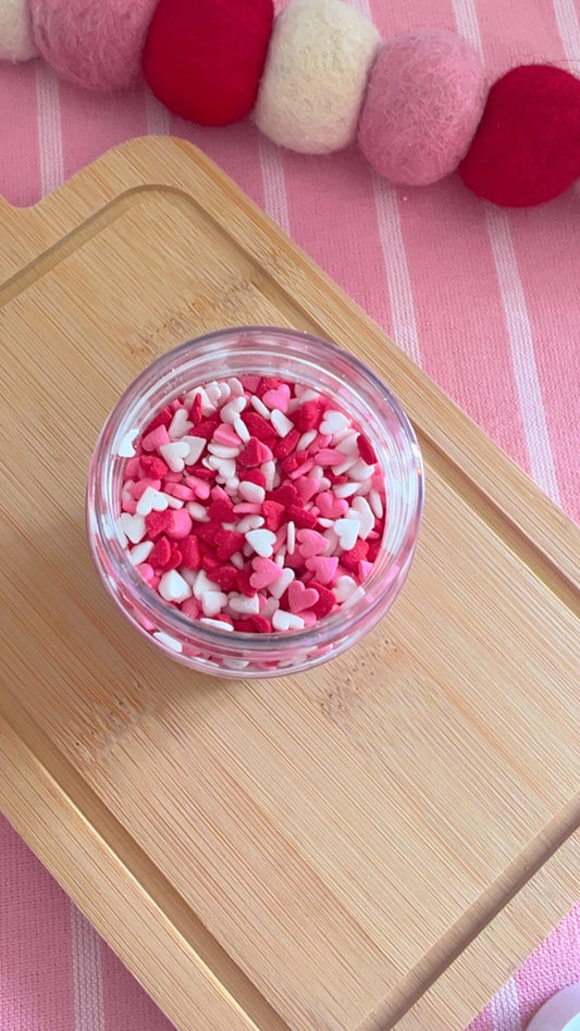 Valentines hearts  sprinkles