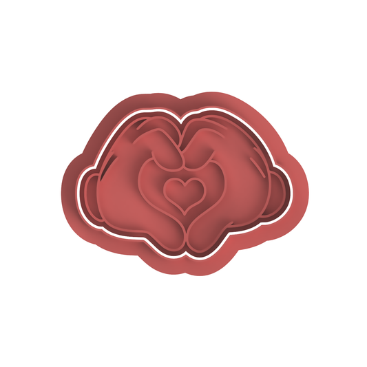 Mickey Heart Hands Stamp and cutter