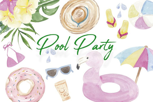 Pool Party Theme Mini Decorating Class Online