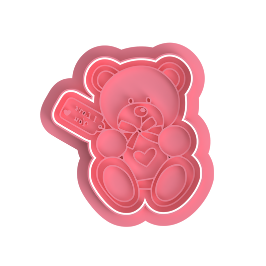 Bear with Gift Cutter/Stamp