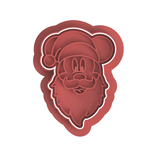 Santa Mickey face  Cutter Stamp